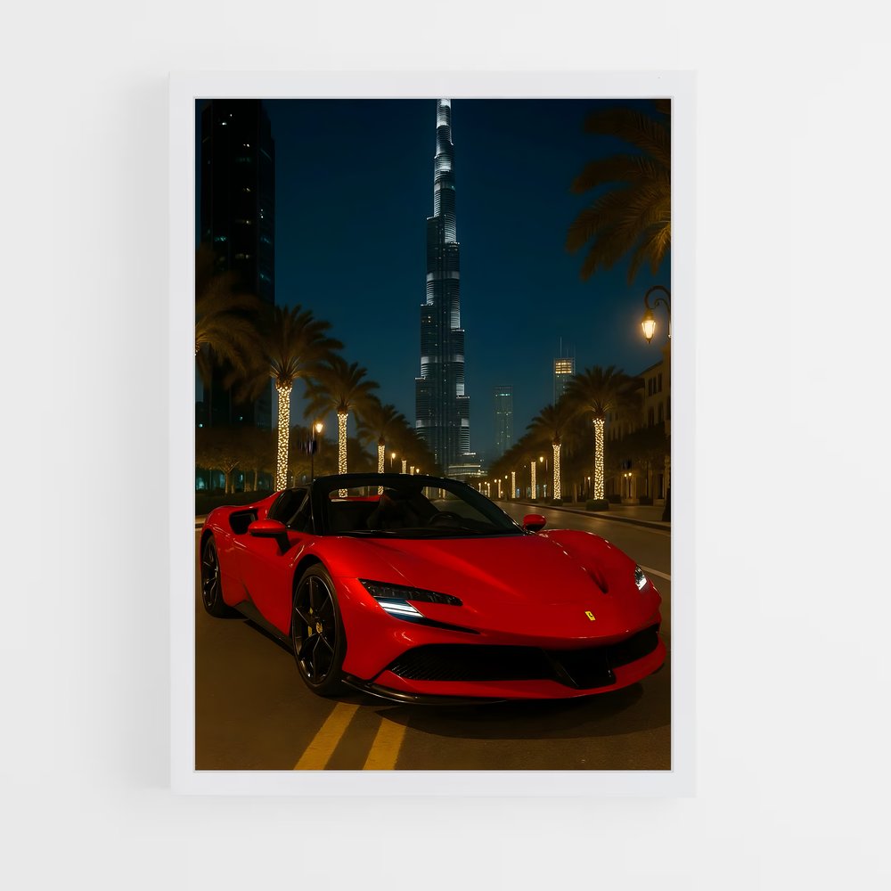 Poster Red Powerhouse – affiche Ferrari (vue 3)